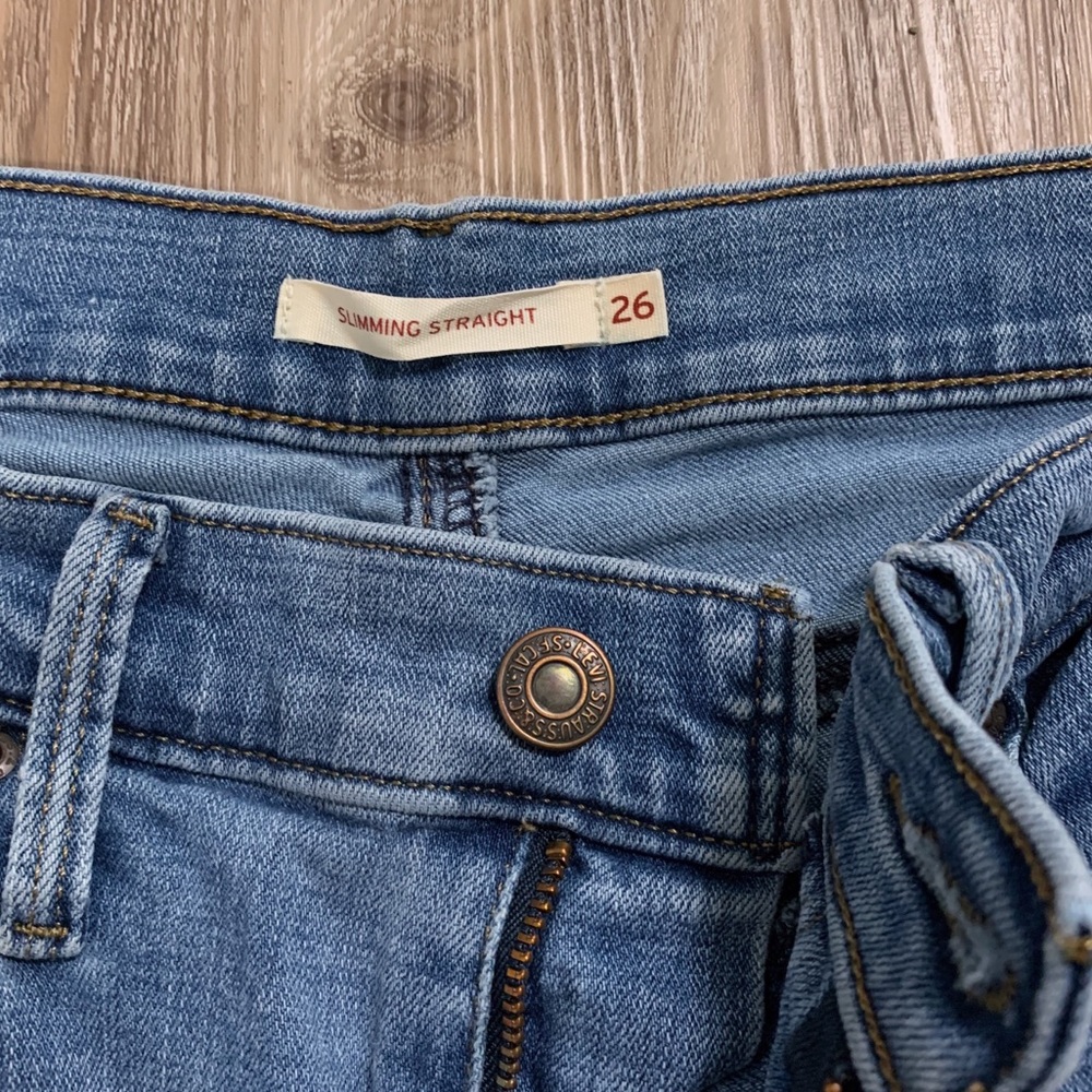 Slimming Straight Medium Wash Levi Jeans